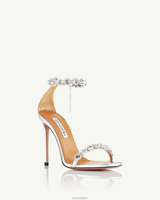 Aquazzura ラブリンクサンダル 105 銀 DH8X0117