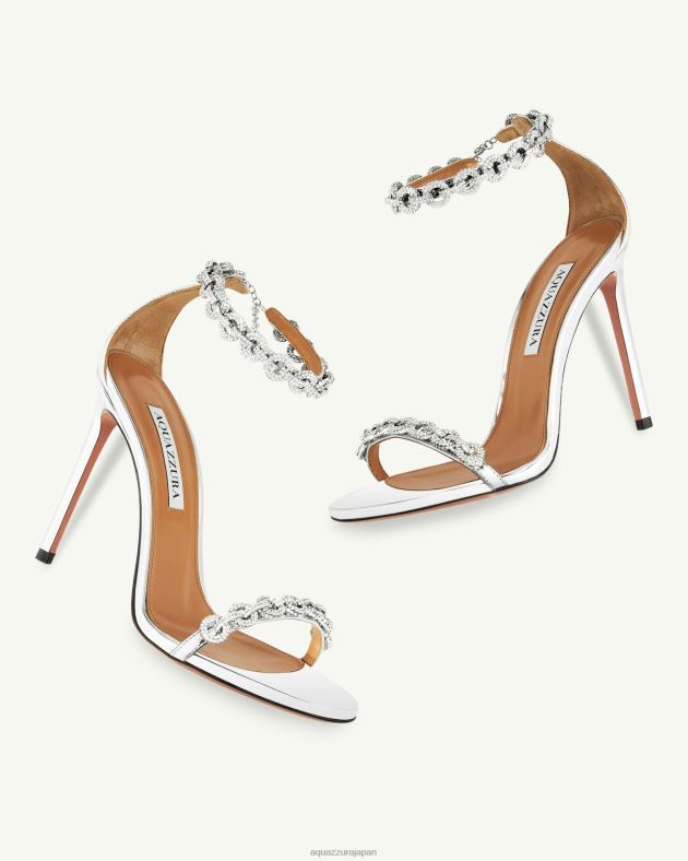 Aquazzura ラブリンクサンダル 105 銀 DH8X0117