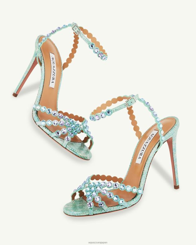 Aquazzura テキーラサンダル 105 青 DH8X011