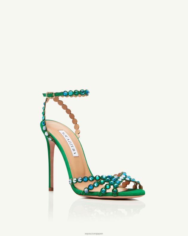 Aquazzura テキーラサンダル 105 緑 DH8X0123