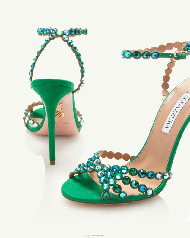 Aquazzura テキーラサンダル 105 緑 DH8X0123