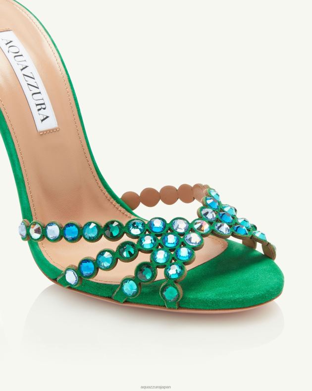 Aquazzura テキーラサンダル 105 緑 DH8X0123