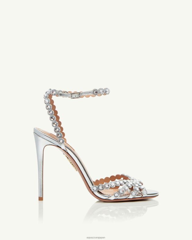 Aquazzura テキーラサンダル 105 銀 DH8X0133