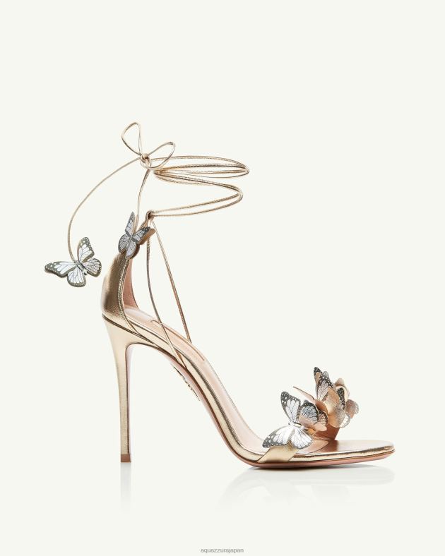 Aquazzura パピヨンサンダル 105 金 DH8X0134