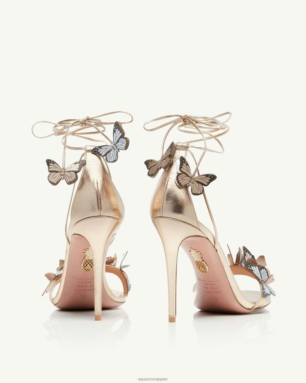 Aquazzura パピヨンサンダル 105 金 DH8X0134