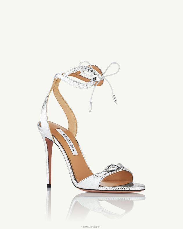 Aquazzura テッササンダル 105 銀 DH8X0148