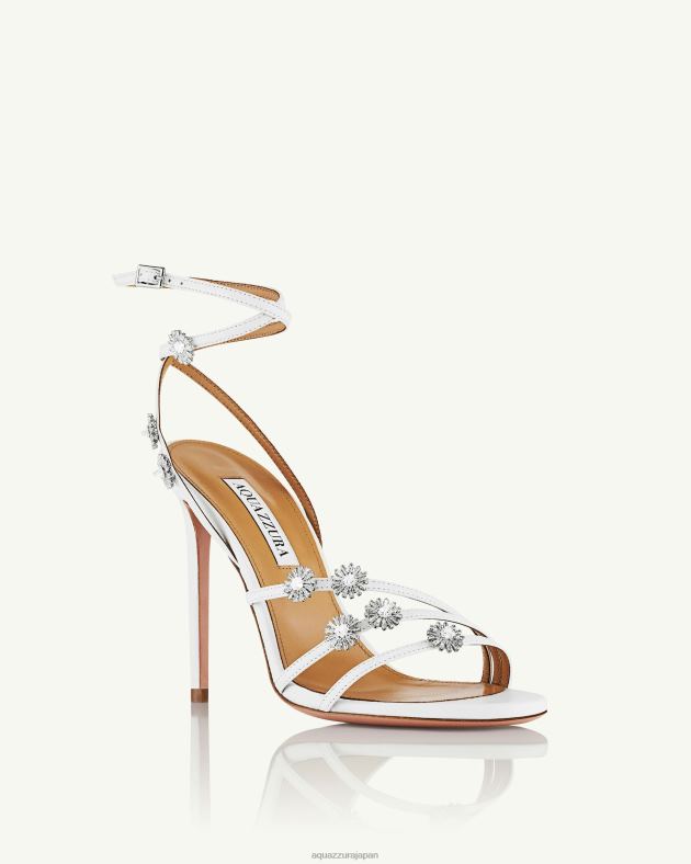 Aquazzura 星月夜サンダル 105 白 DH8X0150