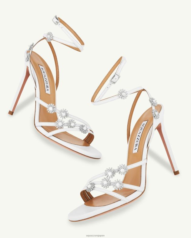 Aquazzura 星月夜サンダル 105 白 DH8X0150