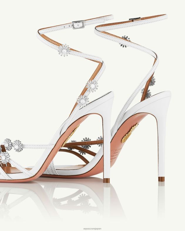 Aquazzura 星月夜サンダル 105 白 DH8X0150