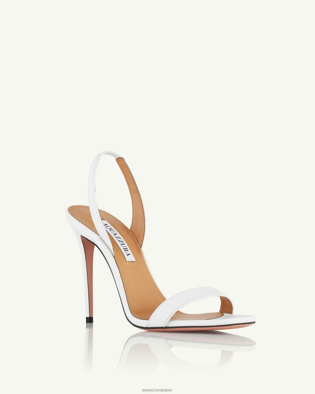 Aquazzura ソーヌードサンダル105 白 DH8X0157