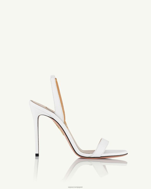 Aquazzura ソーヌードサンダル105 白 DH8X0157