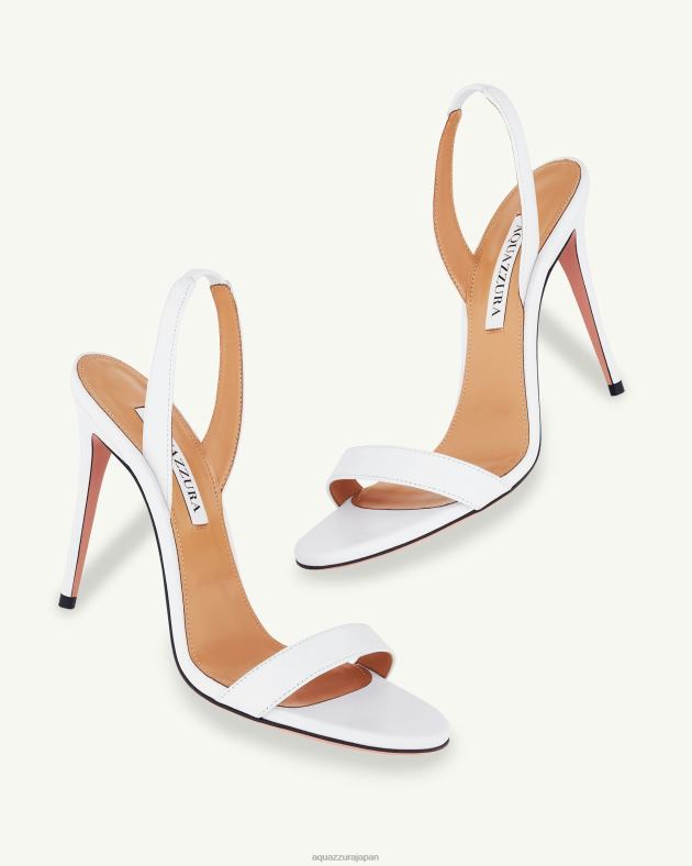 Aquazzura ソーヌードサンダル105 白 DH8X0157