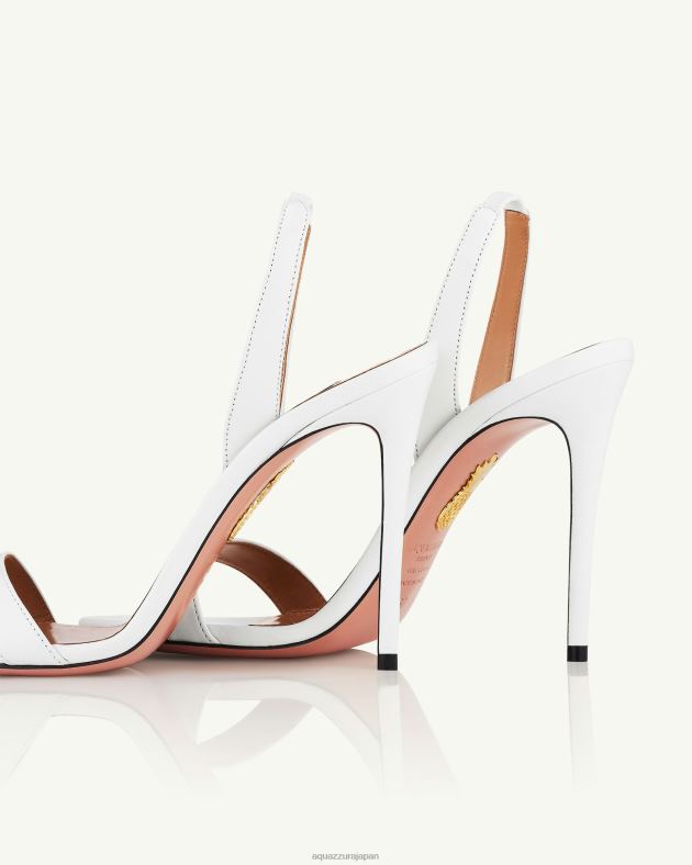 Aquazzura ソーヌードサンダル105 白 DH8X0157