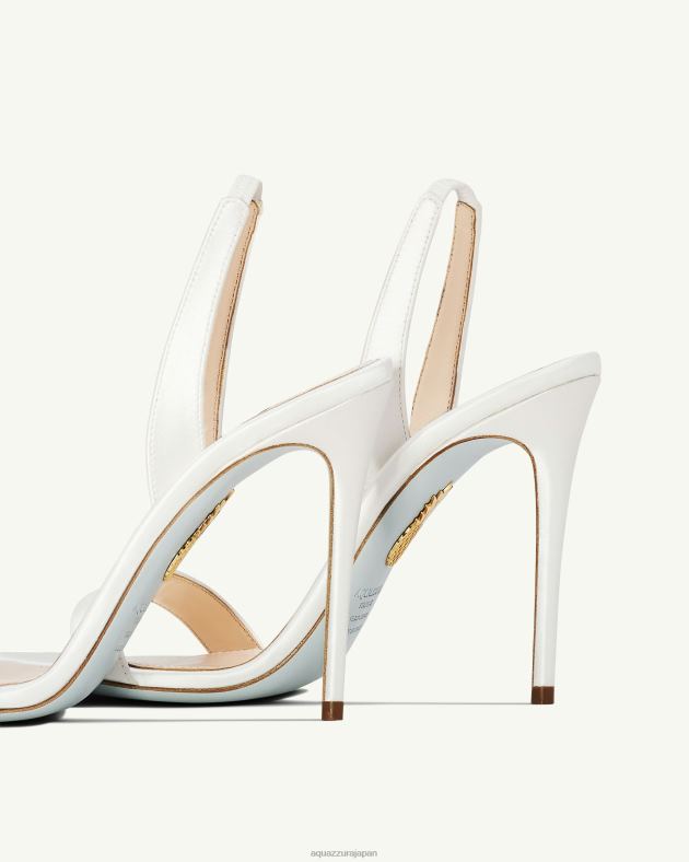 Aquazzura ソーヌードサンダル105 白 DH8X0163