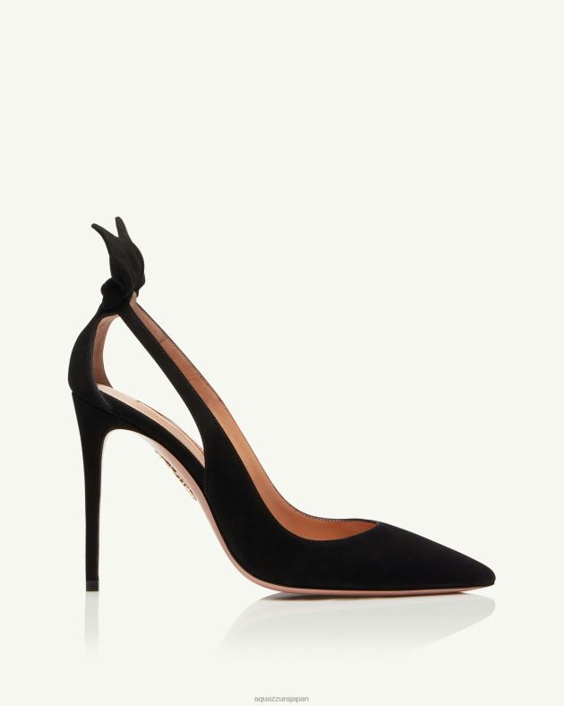 Aquazzura ボウタイポンプ 105 黒 DH8X0168