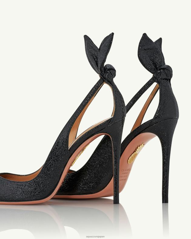 Aquazzura ボウタイポンプ 105 黒 DH8X0188