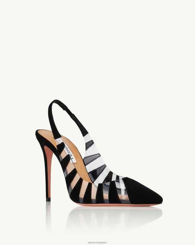 Aquazzura 話題のスリング 105 黒 DH8X0194