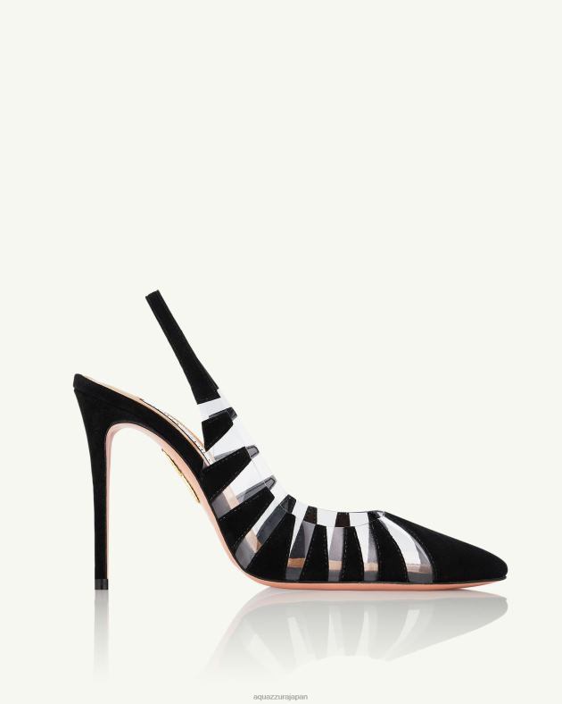 Aquazzura 話題のスリング 105 黒 DH8X0194