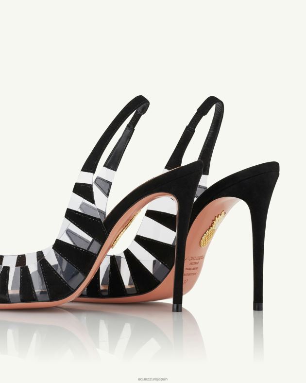 Aquazzura 話題のスリング 105 黒 DH8X0194