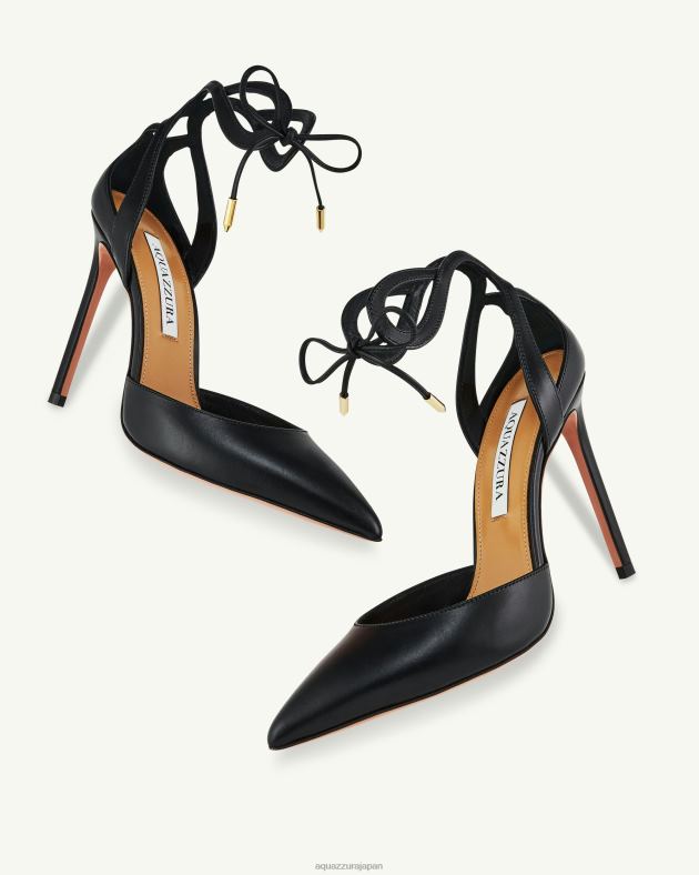 Aquazzura テッサポンプ 105 黒 DH8X0196