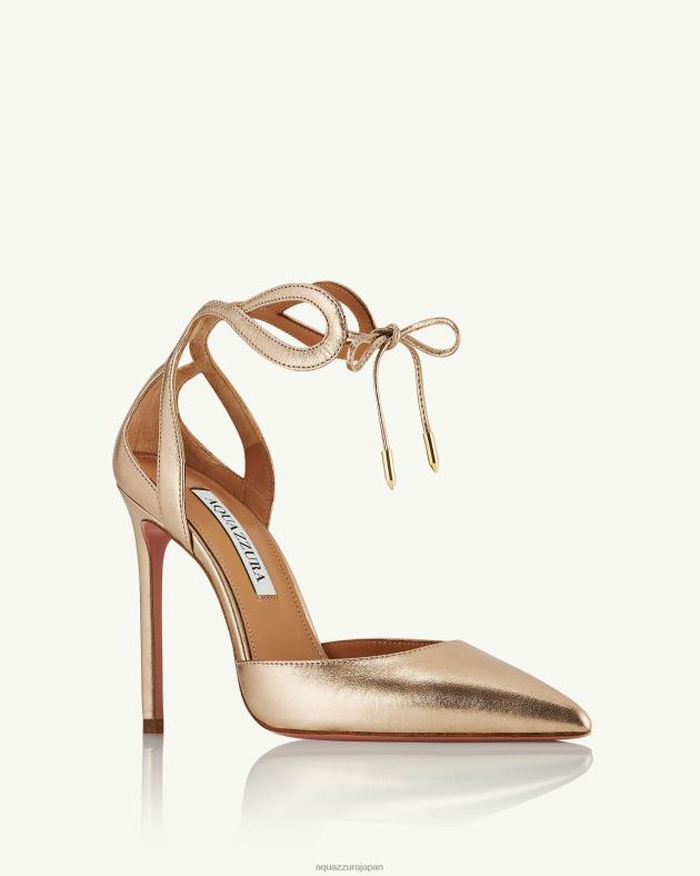 Aquazzura テッサポンプ 105 金 DH8X0197