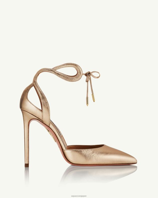 Aquazzura テッサポンプ 105 金 DH8X0197