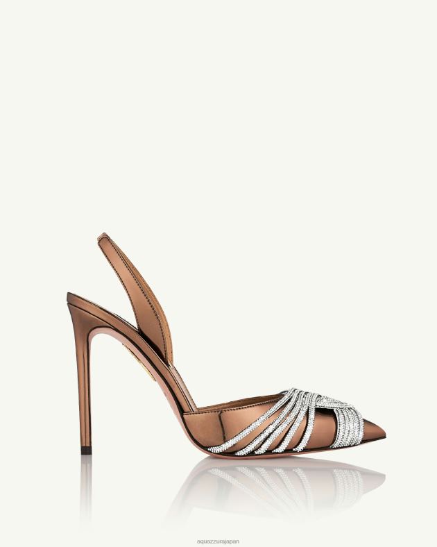 Aquazzura ギャツビースリング 105 茶色 DH8X0199