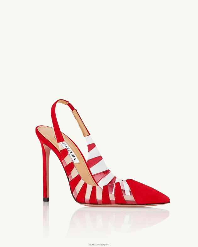 Aquazzura 話題のスリング 105 赤 DH8X0202