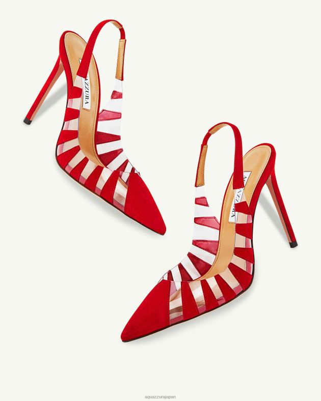 Aquazzura 話題のスリング 105 赤 DH8X0202