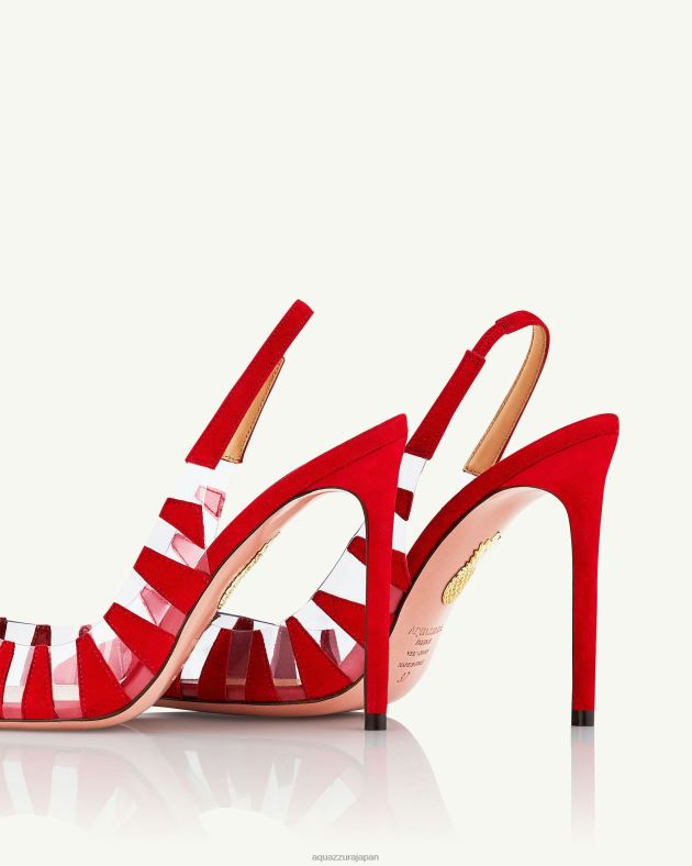 Aquazzura 話題のスリング 105 赤 DH8X0202