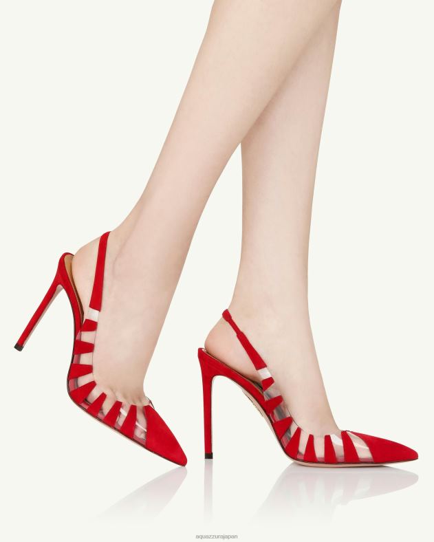 Aquazzura 話題のスリング 105 赤 DH8X0202