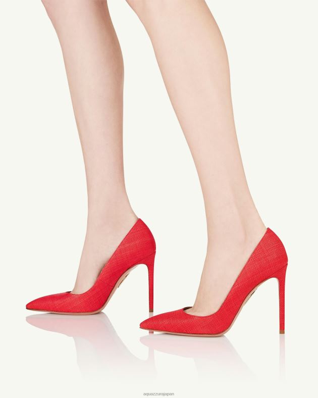 Aquazzura ピュアリストポンプ 105 赤 DH8X0204