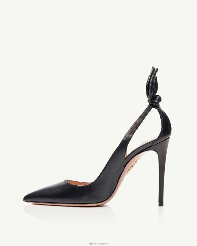 Aquazzura ボウタイポンプ 105 黒 DH8X0206