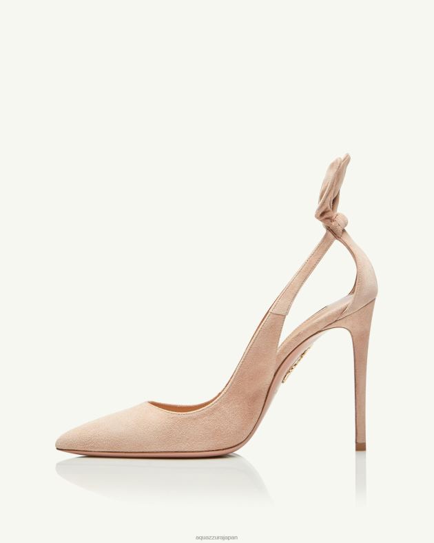 Aquazzura ボウタイポンプ 105 ベージュ DH8X0215