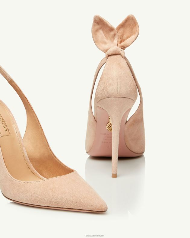 Aquazzura ボウタイポンプ 105 ベージュ DH8X0215