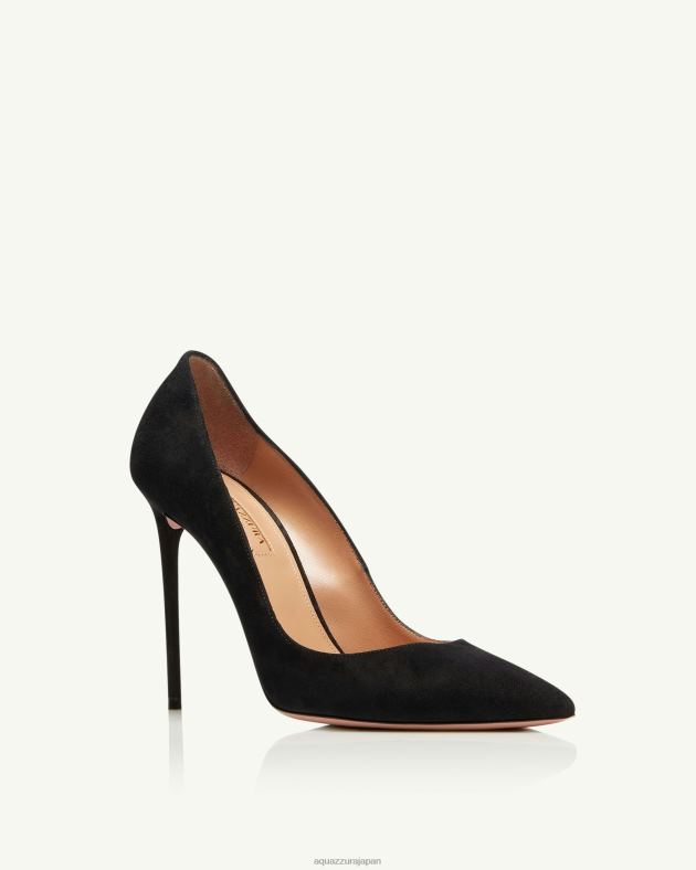 Aquazzura ピュアリストポンプ 105 黒 DH8X0227