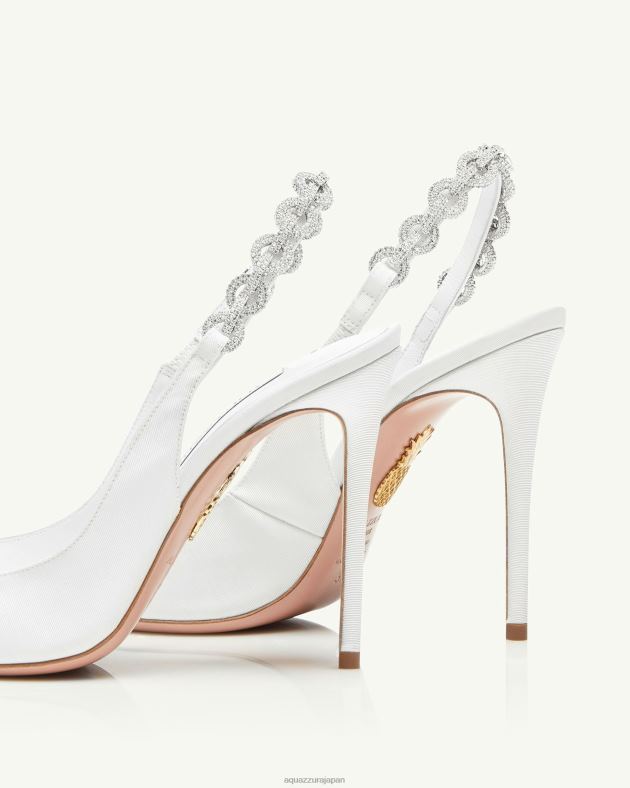 Aquazzura ラブリンクスリング 105 白 DH8X0233