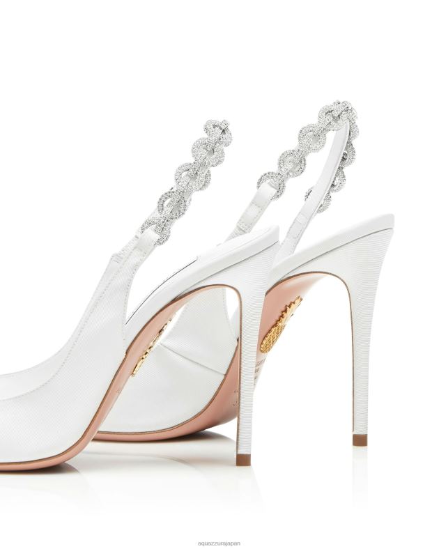 Aquazzura ラブリンクスリング 105 白 DH8X0233