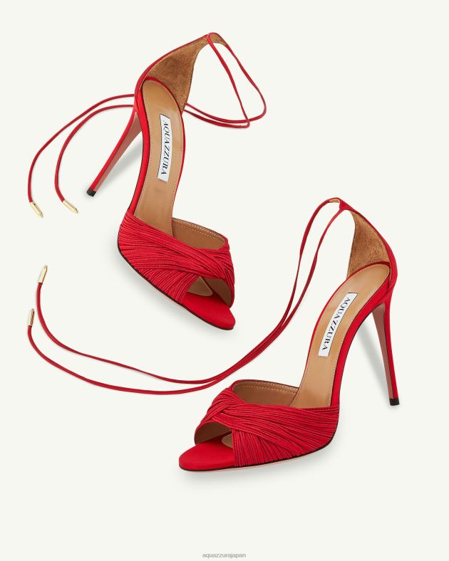 Aquazzura ベリーニ ビューティーサンダル 105 赤 DH8X032