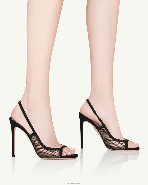 Aquazzura 禁断の愛サンダル105 黒 DH8X034