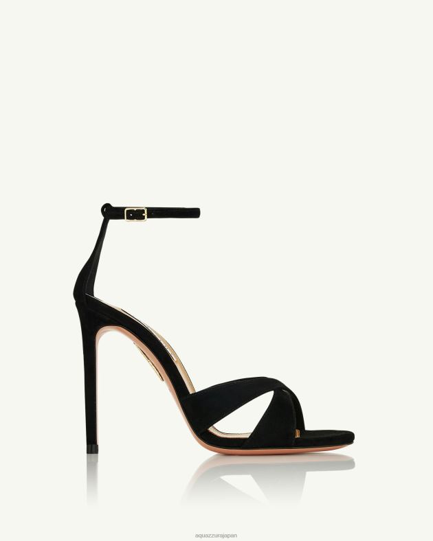 Aquazzura 神のサンダル 105 黒 DH8X038