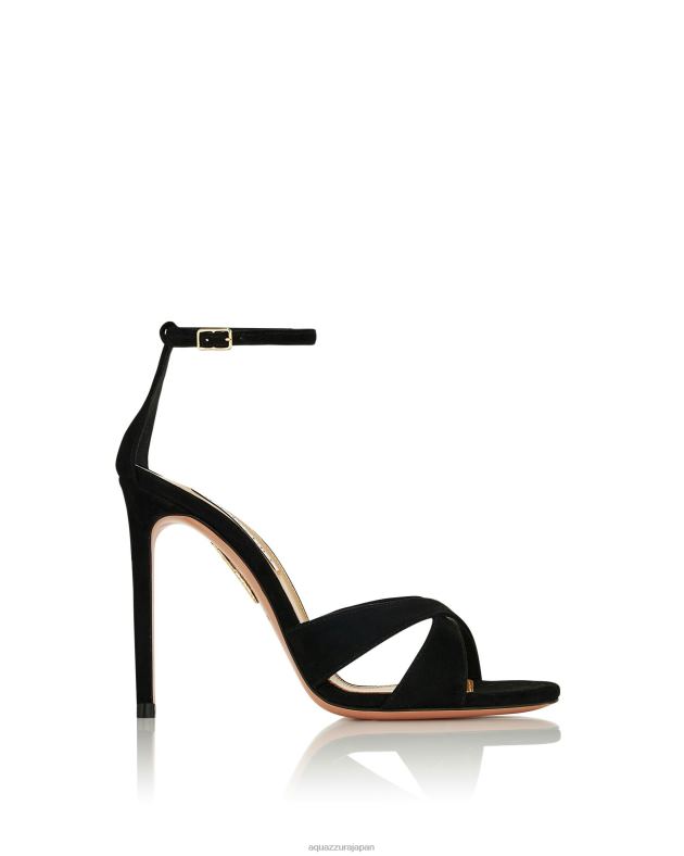 Aquazzura 神のサンダル 105 黒 DH8X038