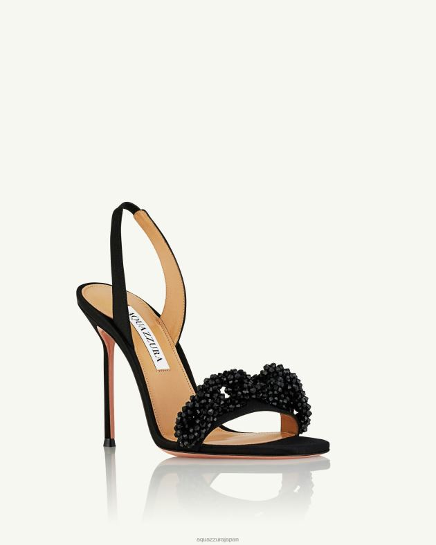 Aquazzura チェーンオブラブサンダル 105 黒 DH8X041