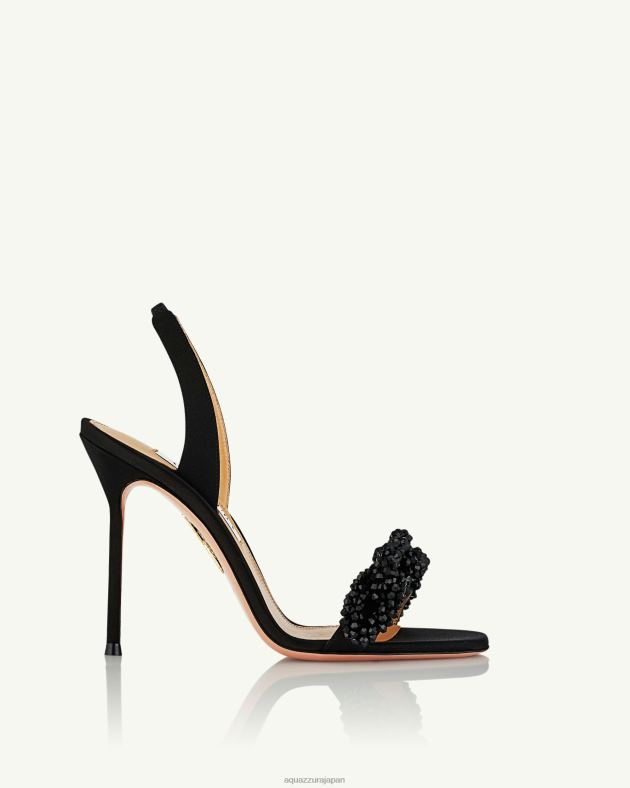 Aquazzura チェーンオブラブサンダル 105 黒 DH8X041