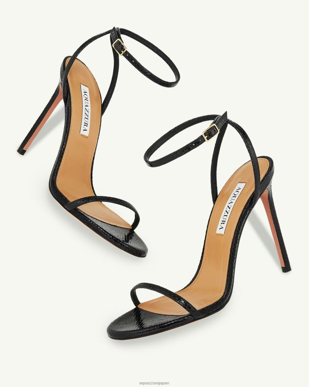 Aquazzura オーリーサンダル 105 黒 DH8X044