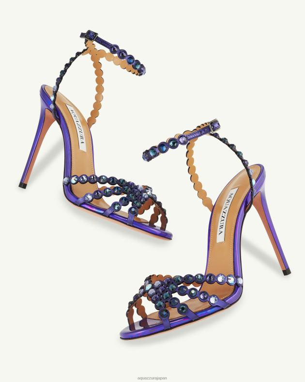 Aquazzura テキーラサンダル 105 紫 DH8X051