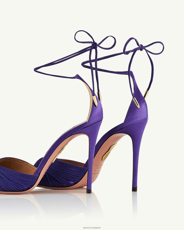 Aquazzura ベリーニ ビューティーサンダル 105 紫 DH8X053