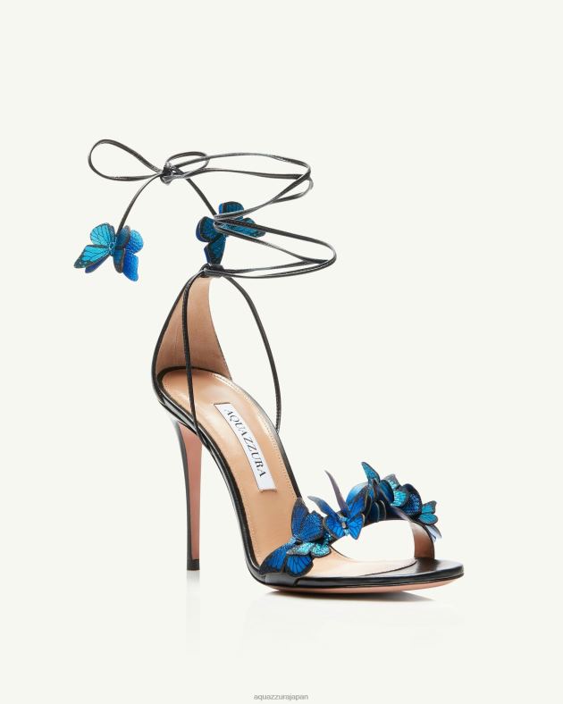 Aquazzura パピヨンサンダル 105 黒 DH8X054