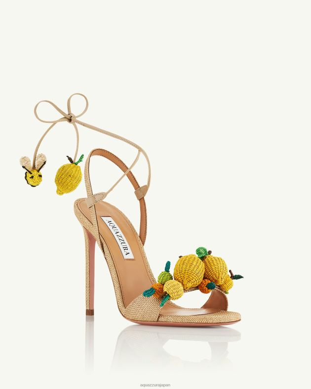 Aquazzura シトラスパンチサンダル 105 ベージュ DH8X064