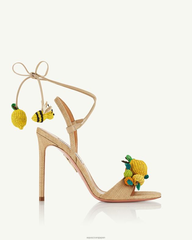 Aquazzura シトラスパンチサンダル 105 ベージュ DH8X064